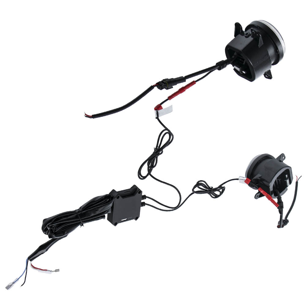 LED Fog Light Pairfor compatible for Jeep Wrangler JK Unlimited TJ LJ 1997-2017 APP Control