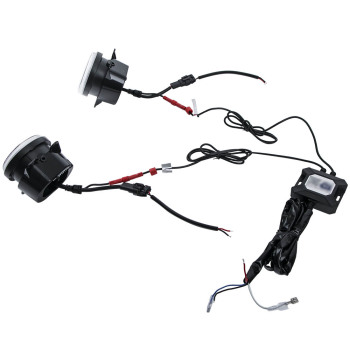 LED Fog Light Pairfor compatible for Jeep Wrangler JK Unlimited TJ LJ 1997-2017 APP Control