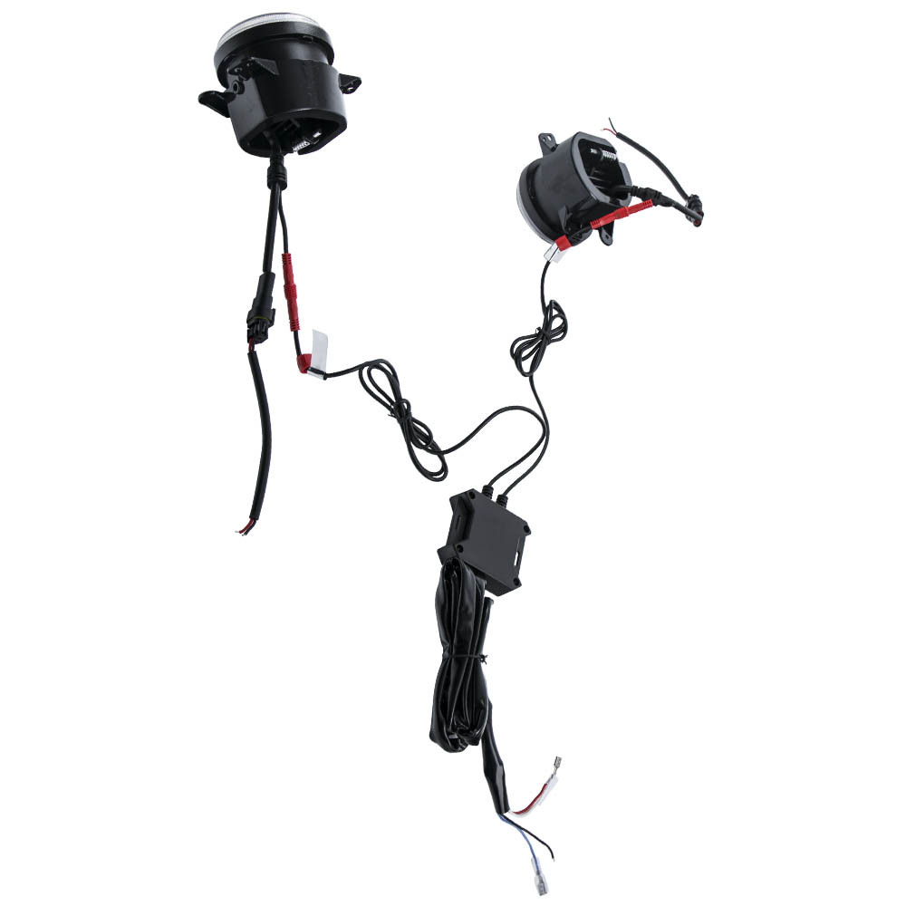 LED Fog Light Pairfor compatible for Jeep Wrangler JK Unlimited TJ LJ 1997-2017 APP Control