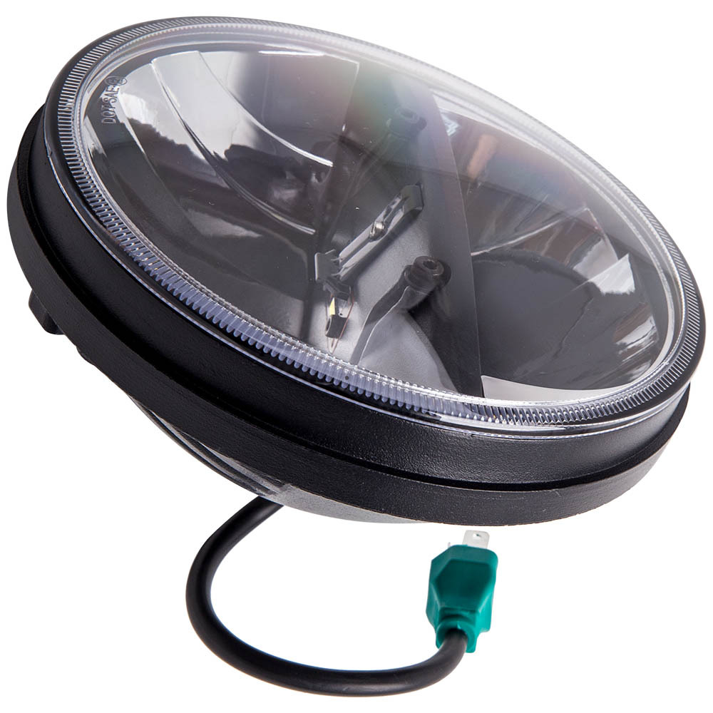 7 inch Round LED Headlights Hi-Lo Beam compatible for Jeep Wrangler JK TJ LJ CJ 97-17