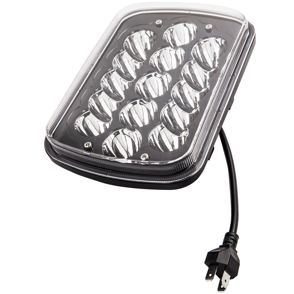 Pair45W LED Headlight compatible for Jeep Wrangler YJ 1987-1995 Cherokee XJ 1984-2001