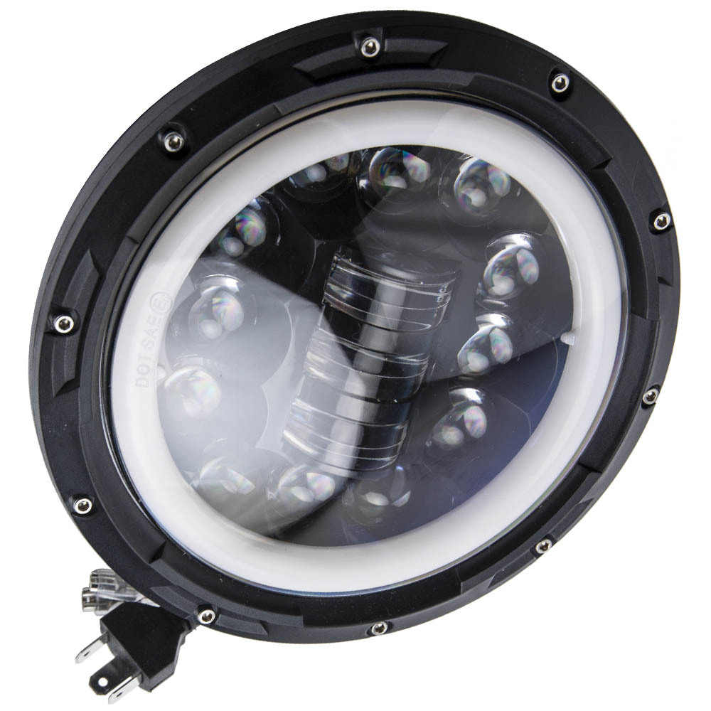 LED Projector Headlamp compatible for Jeep CJ-7 CJ-8 Scrambler 1976-1986 High Low Beam DRL