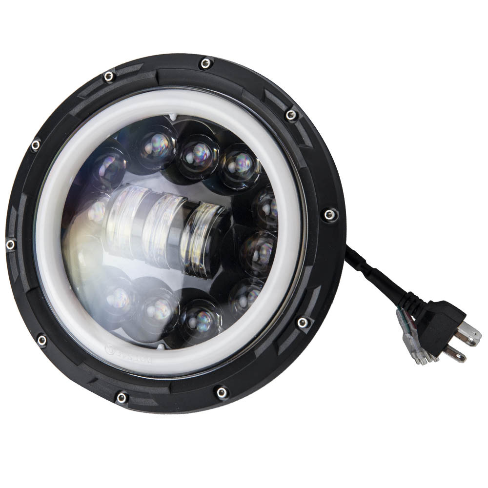 LED Projector Headlamp compatible for Jeep CJ-7 CJ-8 Scrambler 1976-1986 High Low Beam DRL