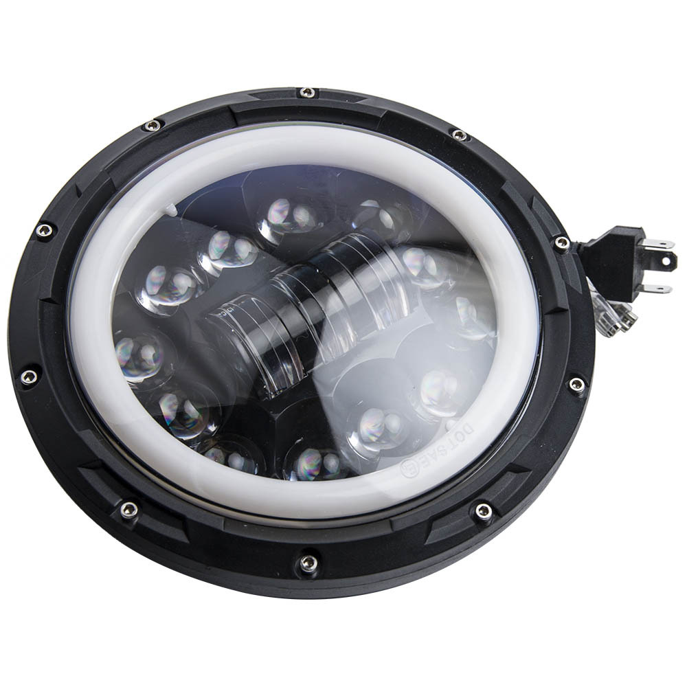 LED Projector Headlamp compatible for Jeep CJ-7 CJ-8 Scrambler 1976-1986 High Low Beam DRL