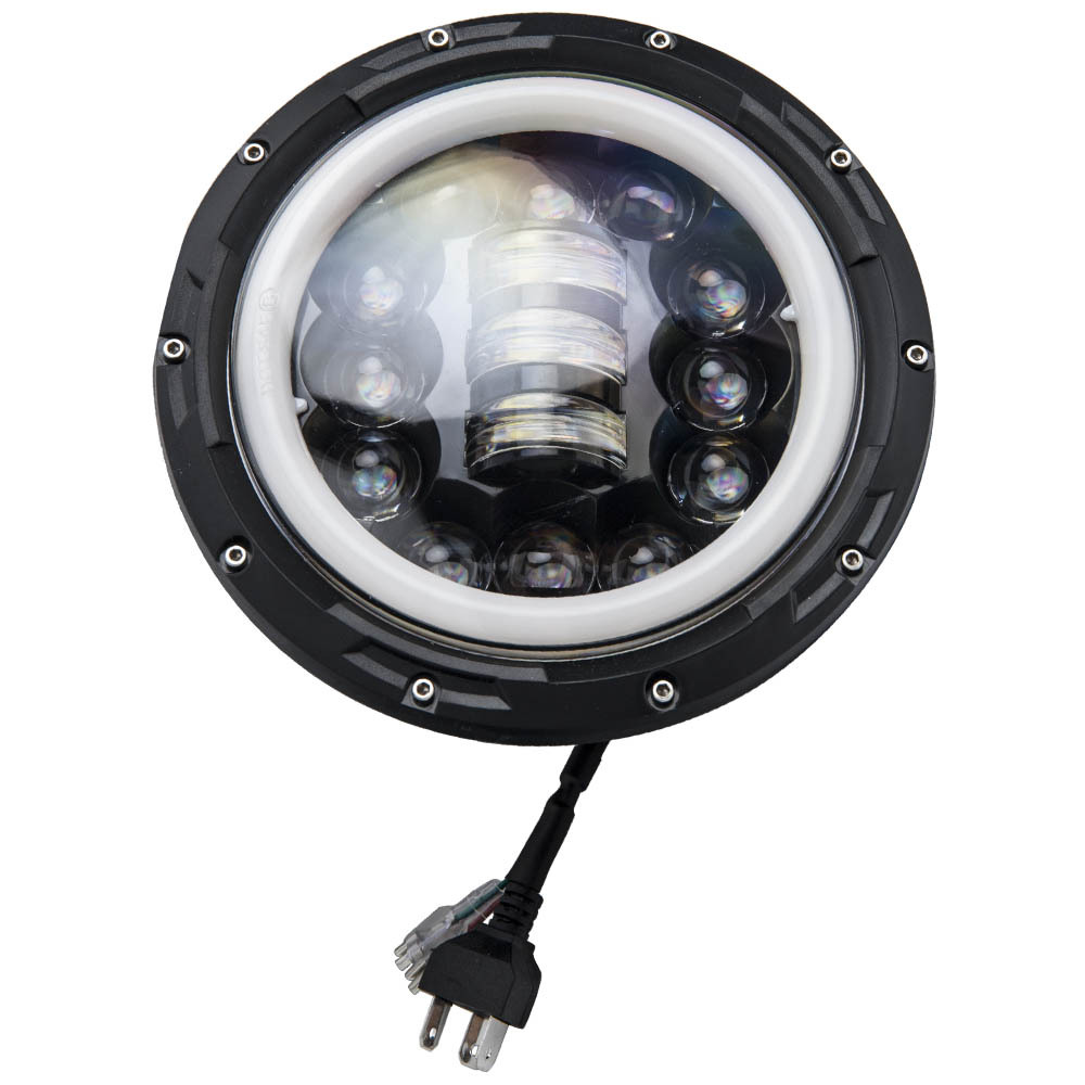 LED Projector Headlamp compatible for Jeep CJ-7 CJ-8 Scrambler 1976-1986 High Low Beam DRL