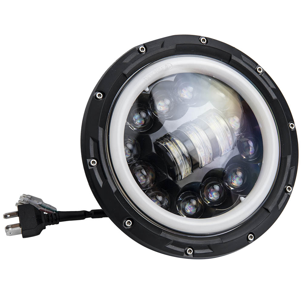 LED Projector Headlamp compatible for Jeep CJ-7 CJ-8 Scrambler 1976-1986 High Low Beam DRL