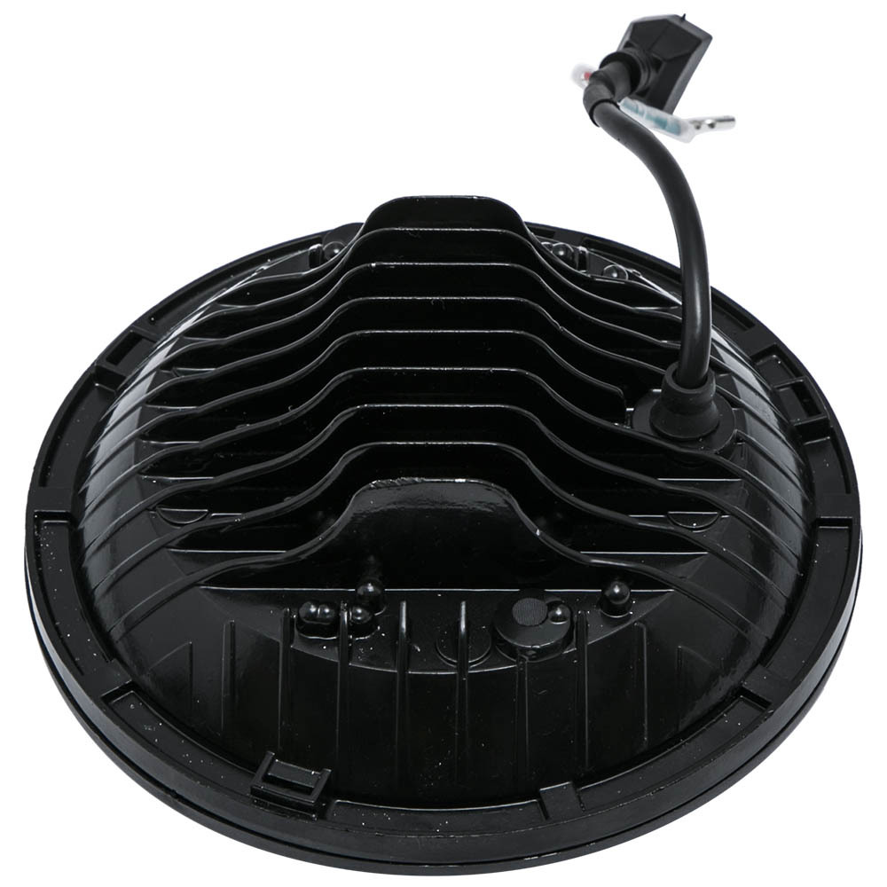 Clear LED Headlight Pair compatible for Jeep Wrangler TJ LJ JK CJ7 7inch Round 1976-2015