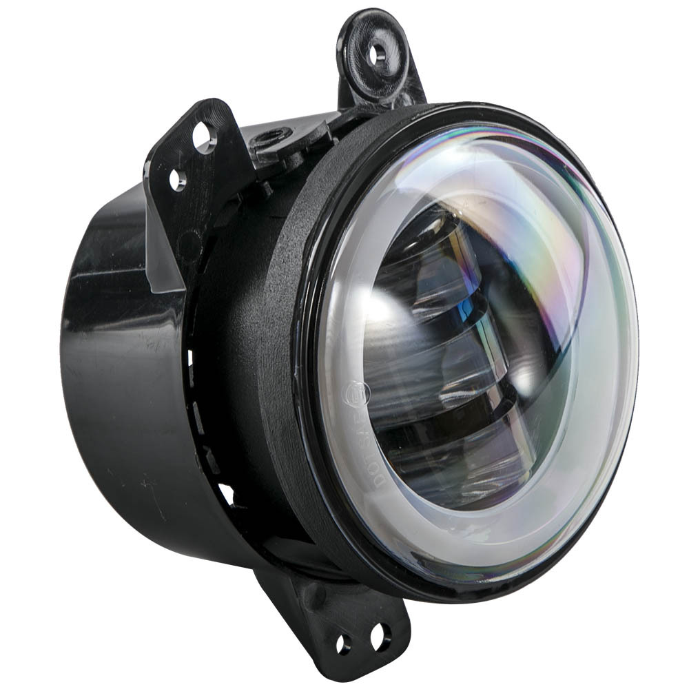 LED Light Package H6024 H6017 compatible for Jeep Wrangler JK 2007-2018 Black Housing