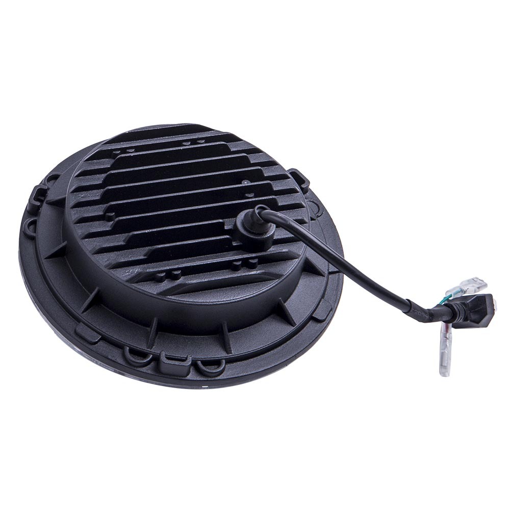 2pcs Round Led Headlights7 Inch Clear Front Rear compatible for Jeep Cj-5 Lj