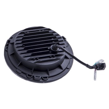 2pcs Round Led Headlights7 Inch Clear Front Rear compatible for Jeep Cj-5 Lj