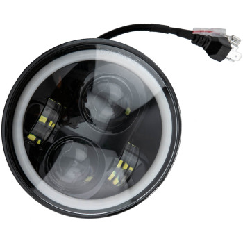 4 Pieces LED Headlight 5-3/4 5.75 Spot + Flood Beam Combo Lamp Aluminum