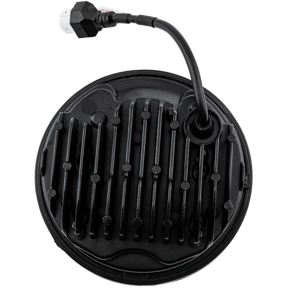 4 Pieces LED Headlight 5-3/4 5.75 Spot + Flood Beam Combo Lamp Aluminum