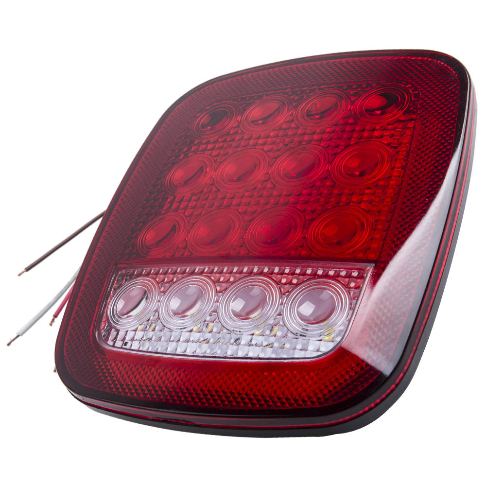 One pair LED Lighting Tail Lights Rear Lamps Set compatible for Jeep Wrangler CJ 76-06