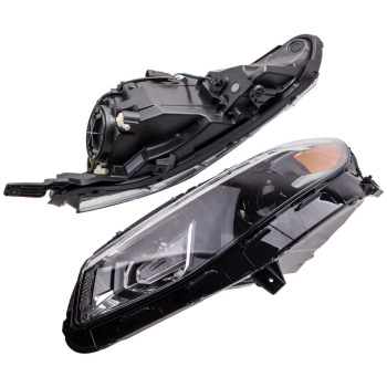 Replacement Headlight Assembly compatible for Chevy Malibu 2016-18 Both Sides Complete Set