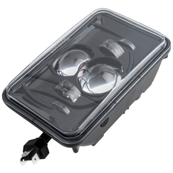 LED Headlight Pair 4X6 compatible for Kenworth T800 T400 T600 W900B W900L Classic6500K