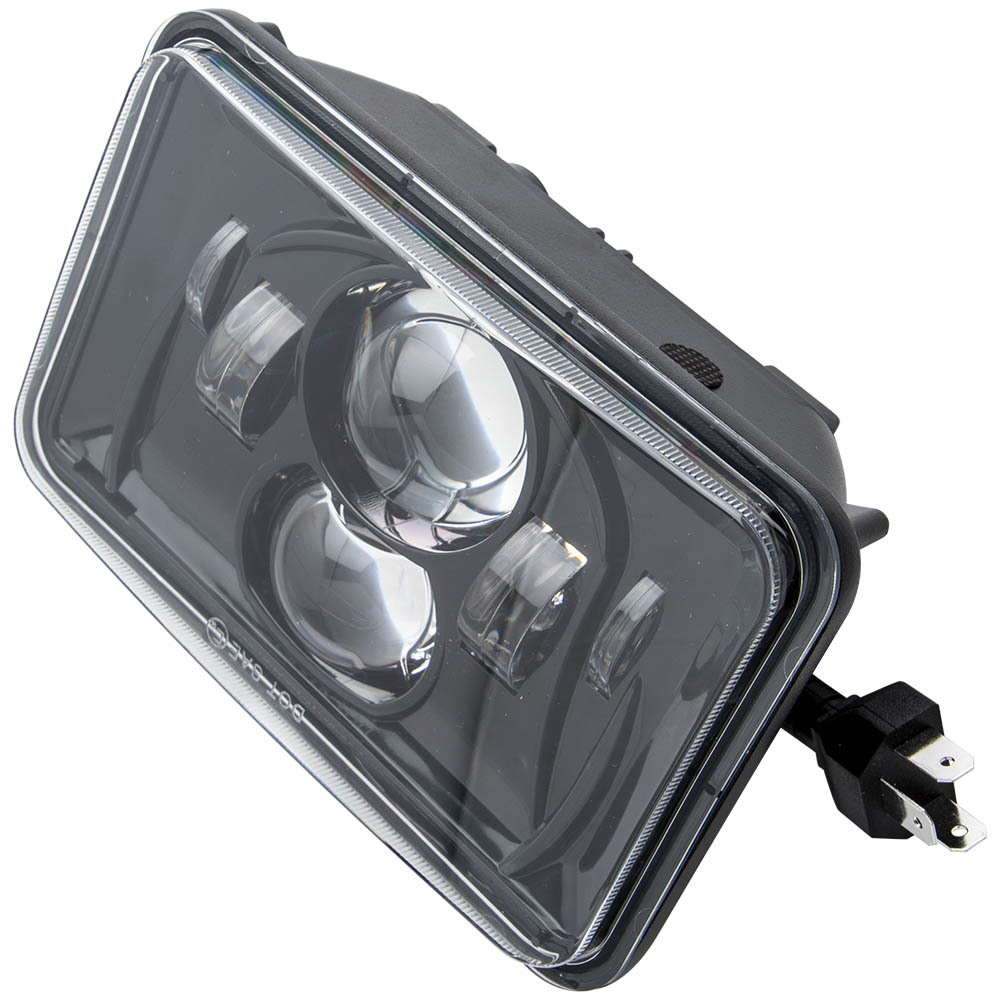 LED Headlight Pair 4X6 compatible for Kenworth T800 T400 T600 W900B W900L Classic6500K