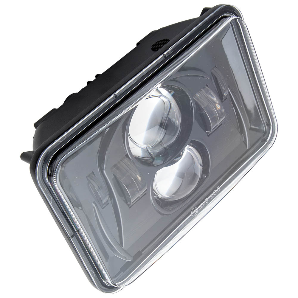 LED Headlight Pair 4X6 compatible for Kenworth T800 T400 T600 W900B W900L Classic6500K