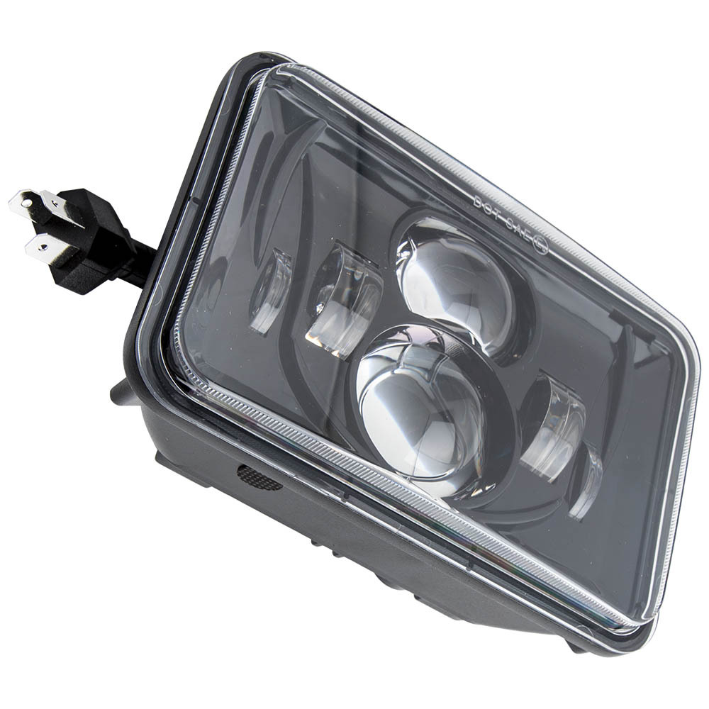 LED Headlight Pair 4X6 compatible for Kenworth T800 T400 T600 W900B W900L Classic6500K