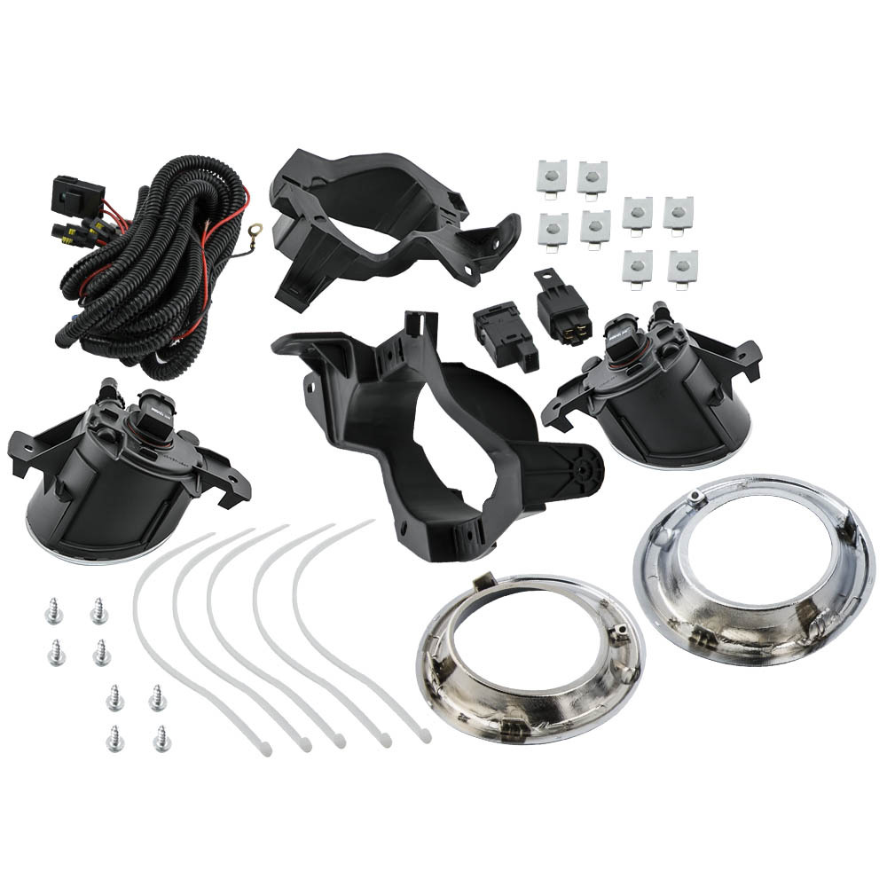 Front Fog Light Housing with H11 Bulbs compatible for Nissan Pathfinder 2013-16 Left Right