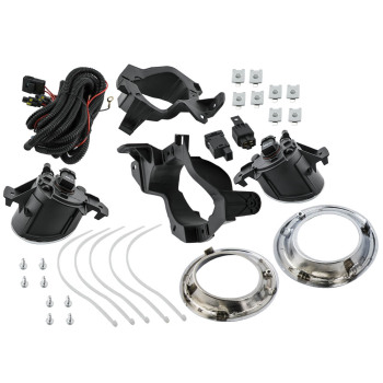 Front Fog Light Housing with H11 Bulbs compatible for Nissan Pathfinder 2013-16 Left Right