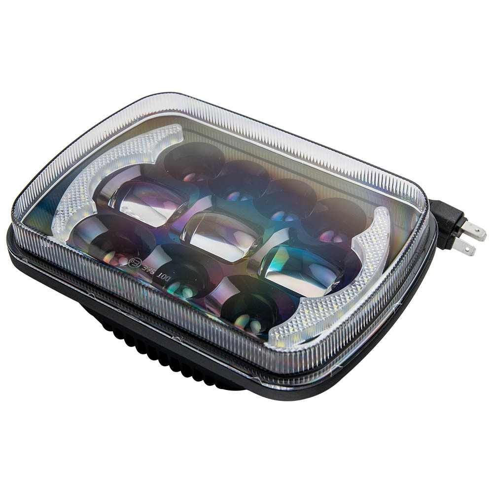 1Pc 5X7 7x6 Rectangle LED Headlightfor compatible for Jeep Cherokee Wrangler XJ H6054