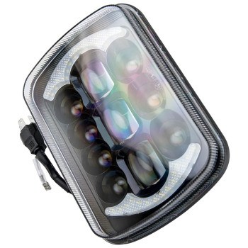 1Pc 5X7 7x6 Rectangle LED Headlightfor compatible for Jeep Cherokee Wrangler XJ H6054