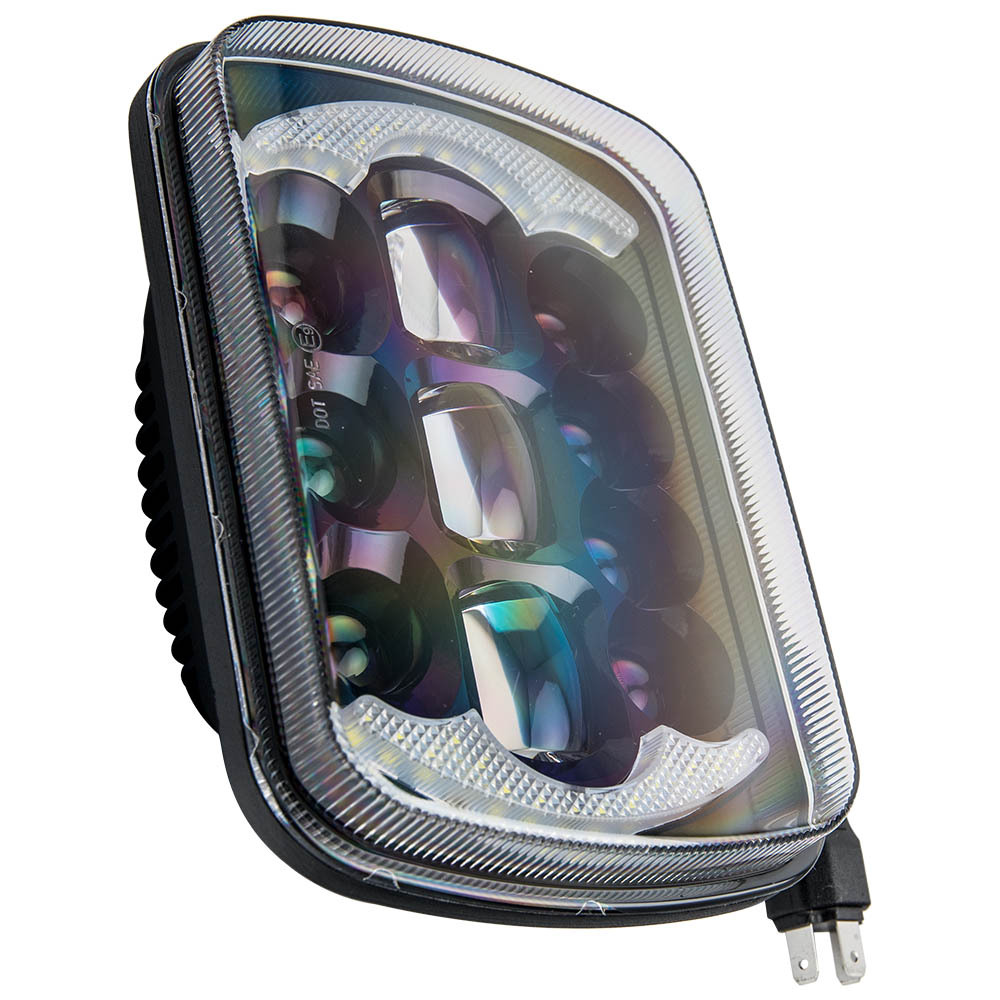 1Pc 5X7 7x6 Rectangle LED Headlightfor compatible for Jeep Cherokee Wrangler XJ H6054