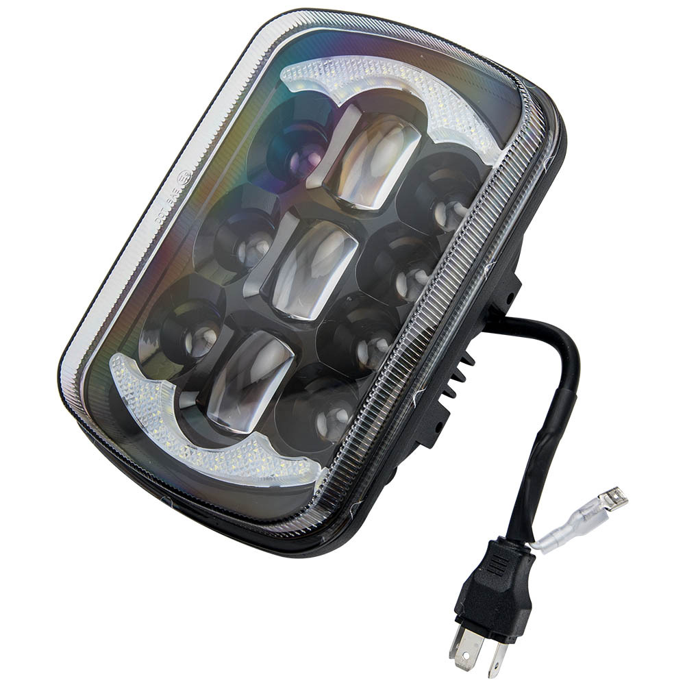 1Pc 5X7 7x6 Rectangle LED Headlightfor compatible for Jeep Cherokee Wrangler XJ H6054