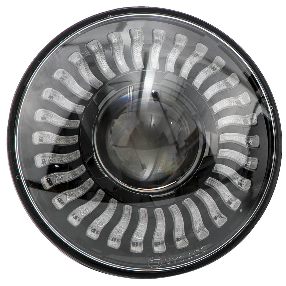 7inch RGB LED Headlight Assembly compatible for Hummer H1 compatible for H2 1992-2009Aluminum Housing