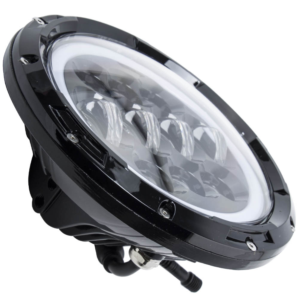 7inch RGBHeadlights + Fog Lights compatible for Jeep Wrangler TJ LJ 1997-2006 12-24V DC