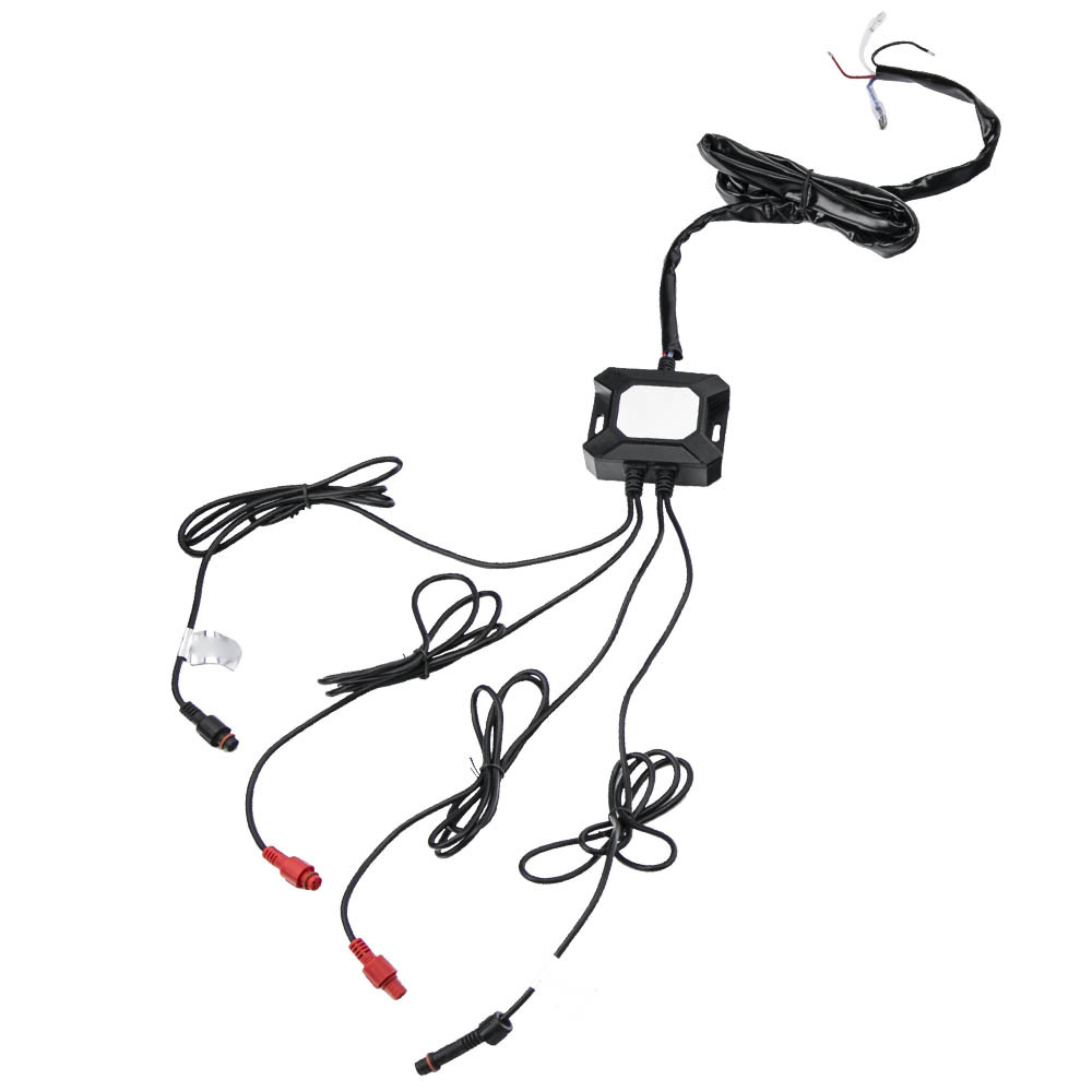 7inch LED Headlight + Fog Light Set compatible for Jeep Wrangler TJ 1997-2006 RGB Angel Eye