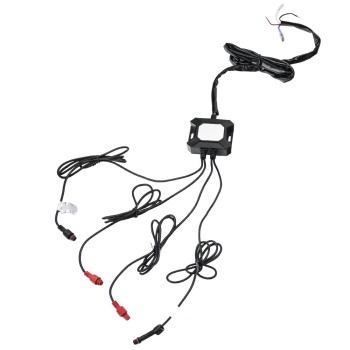 7inch LED Headlight + Fog Light Set compatible for Jeep Wrangler TJ 1997-2006 RGB Angel Eye