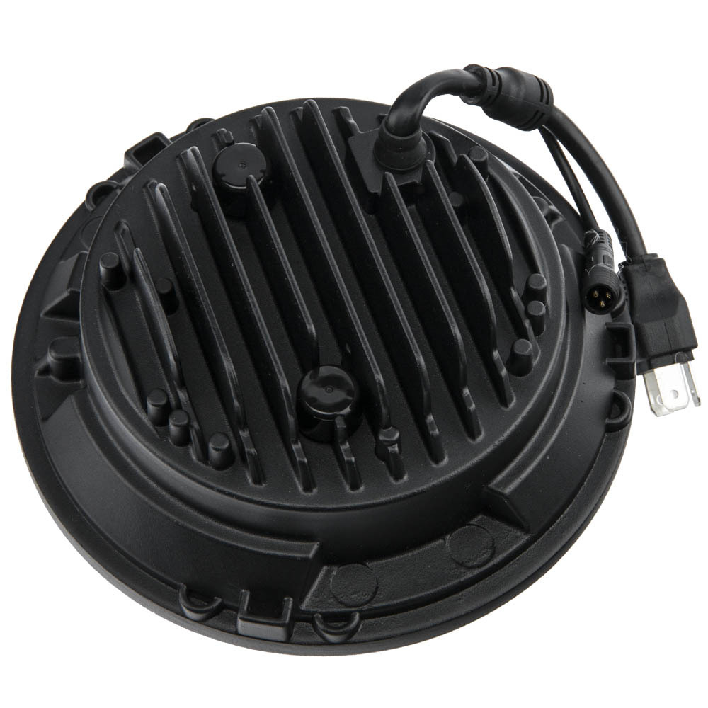 7inch LED Headlight + Fog Light Set compatible for Jeep Wrangler TJ 1997-2006 RGB Angel Eye