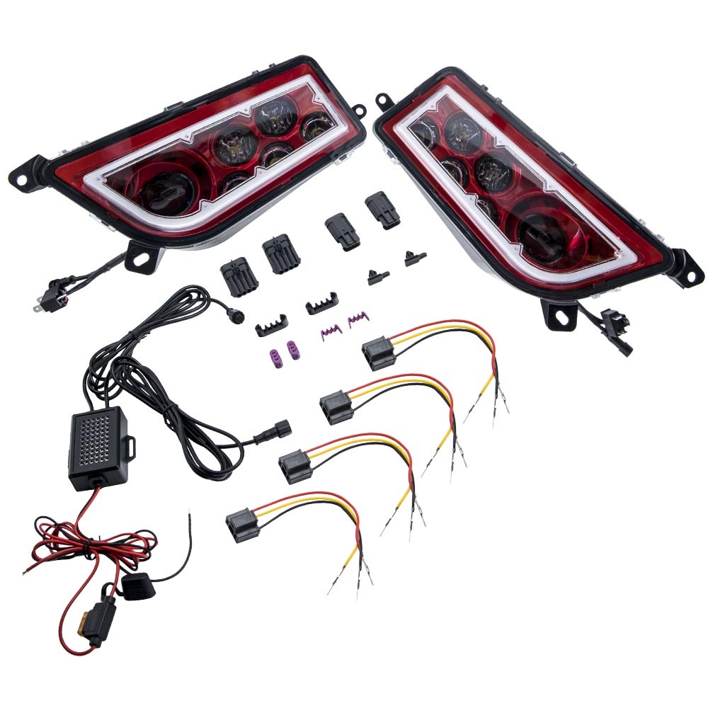 RGB LED Headlight compatible for Polaris RZR XP 1000 XP 4 900 TURBO 2014-2016 Multi-Color