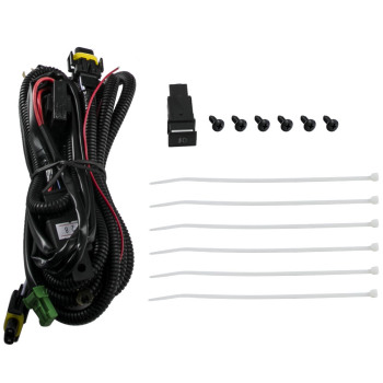 Front Fog Lamp Housing Kit compatible for Nissan Sentra 2020-2021 Yellow Light Pair 12V