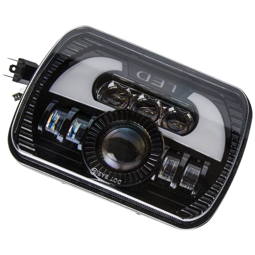 2x 5x7 7x6 LED Headlight Hi/Lo Beam DRL compatible for GMC Savana Express 2500 3500