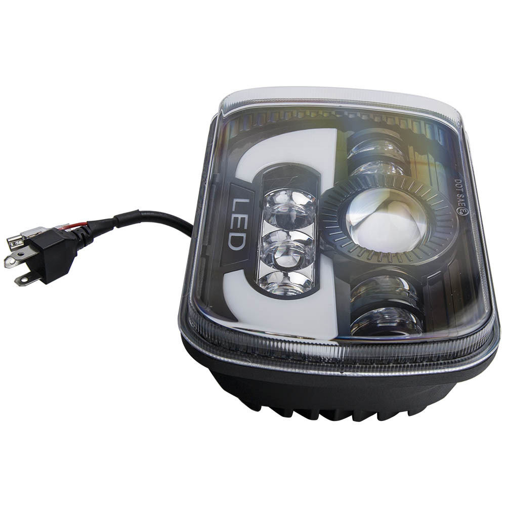 2x 5x7 7x6 LED Headlight Hi/Lo Beam DRL compatible for GMC Savana Express 2500 3500