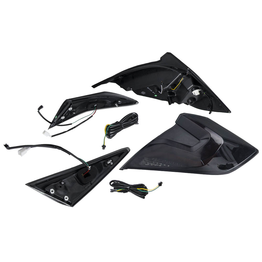 4x LED Rear Left Right Assembly Taillight compatible for Honda Civic 16-20 for 33500TBAA01