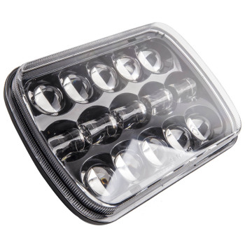 LED Headlight 5x7 7x6 compatible for Jeep Wrangler YJ Cherokee XJ 1986~95 H6054 H5054 400W