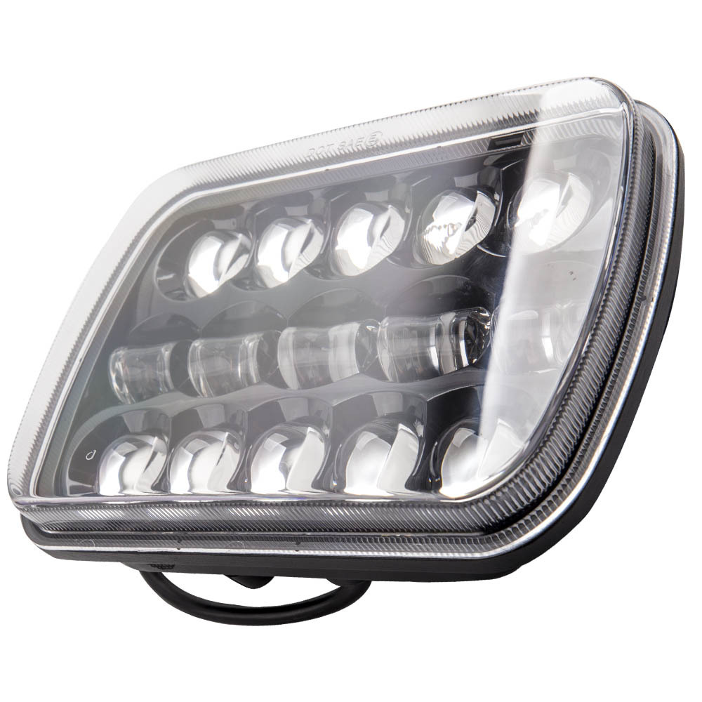 LED Headlight 5x7 7x6 compatible for Jeep Wrangler YJ Cherokee XJ 1986~95 H6054 H5054 400W