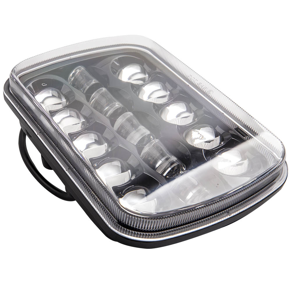 LED Headlight 5x7 7x6 compatible for Jeep Wrangler YJ Cherokee XJ 1986~95 H6054 H5054 400W