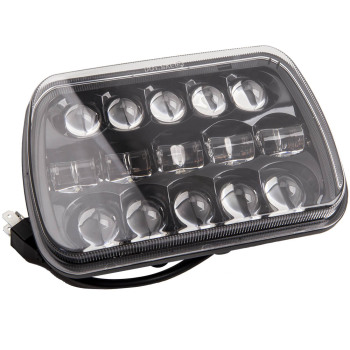 LED Headlight 5x7 7x6 compatible for Jeep Wrangler YJ Cherokee XJ 1986~95 H6054 H5054 400W