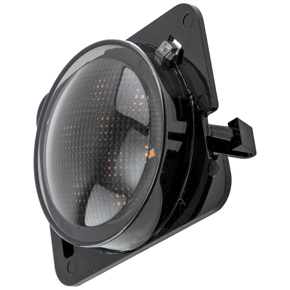 Smoke Lens Amber Turn Signal Light Set compatible for Jeep Wrangler JK 2007-17 Front Fender