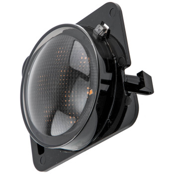 Smoke Lens Amber Turn Signal Light Set compatible for Jeep Wrangler JK 2007-17 Front Fender