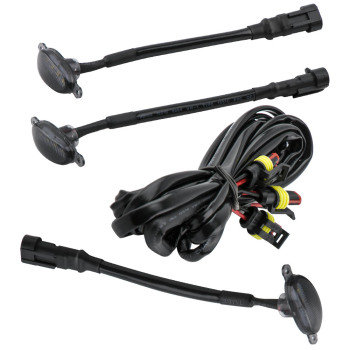 Smoke Front Grille LED Running Lights compatible for Ford F-150 F150 2015-2019 Raptor Style