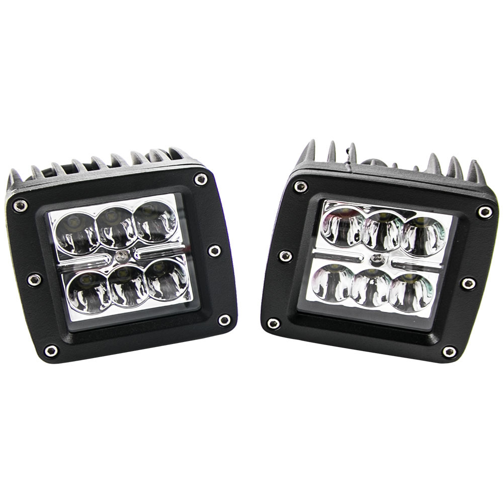 2x 24W LED Fog Light Pod Front Bumper Mount Wire Set compatible for Toyota Tundra 2014-up