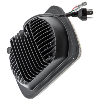 120W LED Headlight Conversion compatible for Jeep Wrangler YJ 1986-1995 H6054 H4 Connector