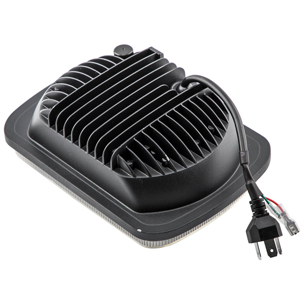 120W LED Headlight Conversion compatible for Jeep Wrangler YJ 1986-1995 H6054 H4 Connector