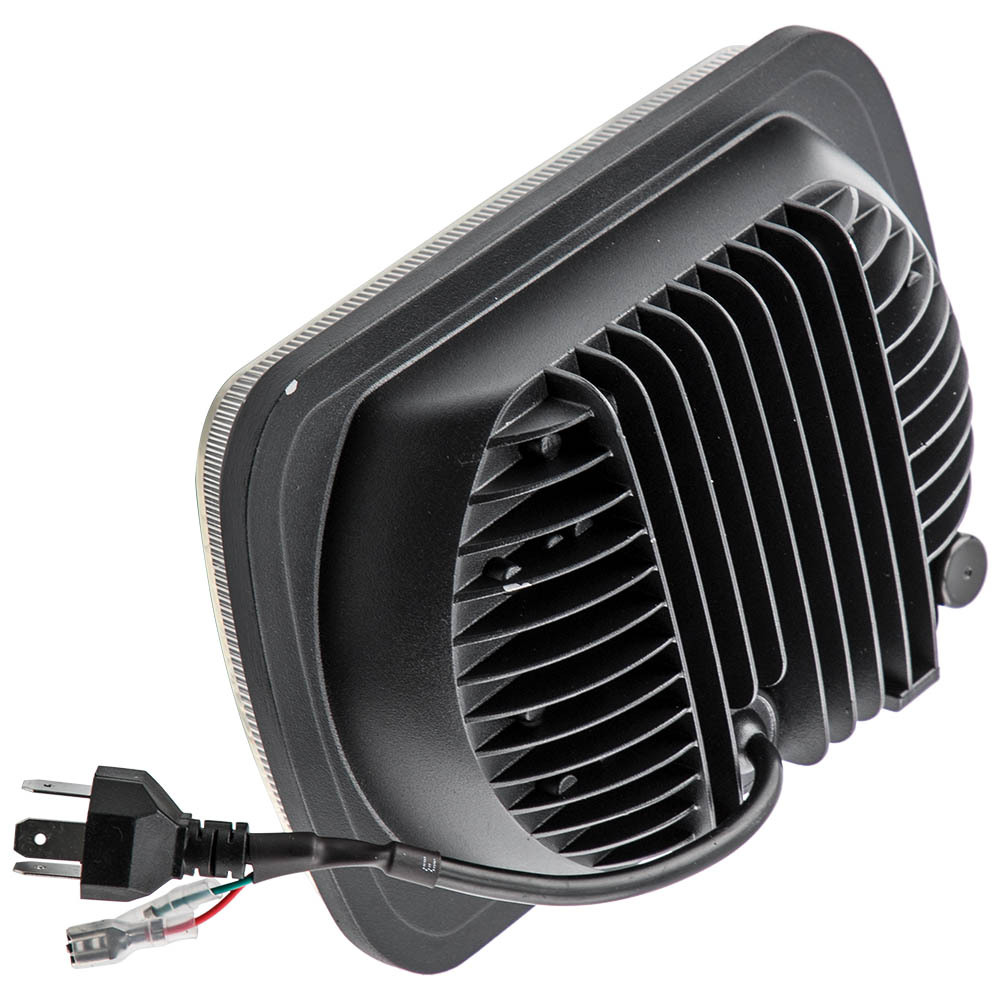 120W LED Headlight Conversion compatible for Jeep Wrangler YJ 1986-1995 H6054 H4 Connector