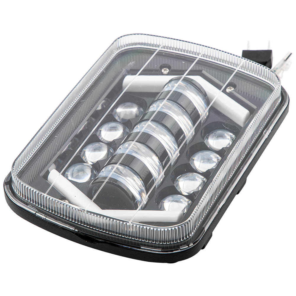 120W LED Headlight Conversion compatible for Jeep Wrangler YJ 1986-1995 H6054 H4 Connector